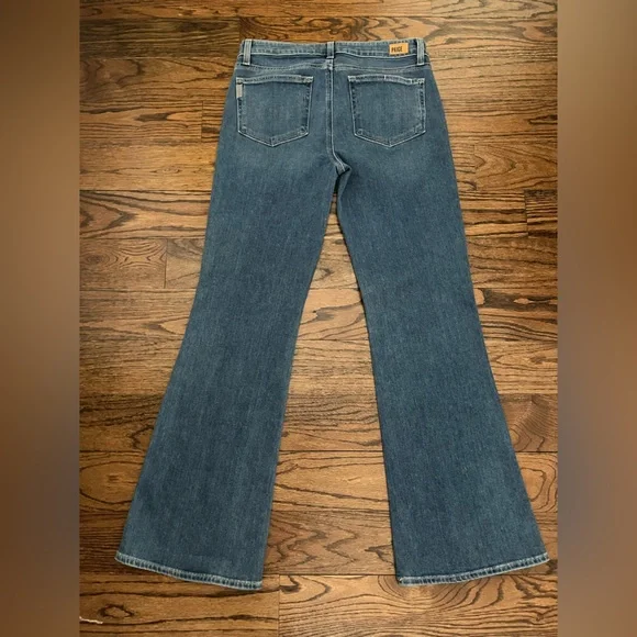 NWOT PAIGE Denim Skyline Boot Women's Blue Flare Jeans, Size 30